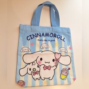 Cinnamoroll Sanrio Kawaii Mini Canvas Tote Bag, New